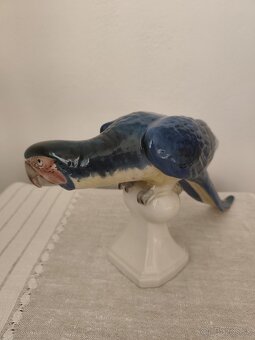 Royal dux veľký papagáj porcelánová soška - 3