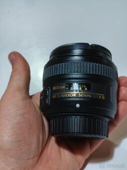 Nikkor AF-S 50mm 1,8G Nikon Perfektný stav - 3