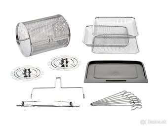 Nová teplovzdušná fritéza + rotujúce grilovanie, 9 funkcií - 3