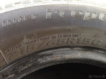 Predám 215/65 r15c 5/6mm - 3