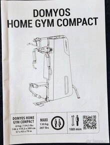 Stroj na posilňovanie home gym compact s riadeným závažím - 3