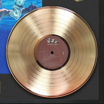 Predám zberateľský rám Nirvana – Nevermind Gold Framed Gold - 3