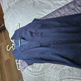 Modré elegantné dlhé šaty - 3