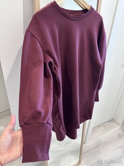 Damske mikinove burgundy saty ZARA - 3