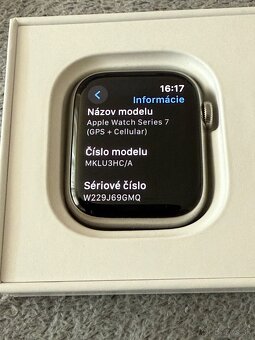 Predám Apple Watch 7 41mm Silver Stainless Steel (GPS + Cell - 3