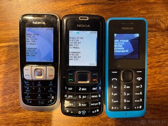 Nokia 2630, Nokia 3110c, Nokia 105 - 3