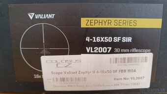 Puškohled Valiant Zephyr 2, 4-16x50 FBR - 3