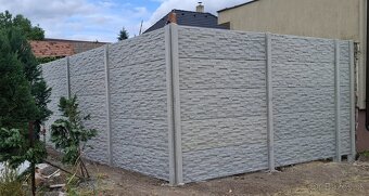 Betónové, 2D/3D panelové ploty, podhrabové dosky - 3