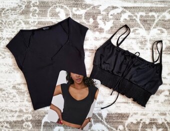 krátke topy vel. UNI - 3