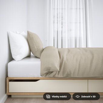Predám posteľ IKEA Mandal 140 cm s úložným priestorom - 3