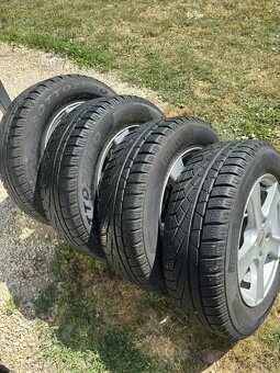 Hliníkové disky DEZENT 4x108 R15 + zimné pneumatiky - 3