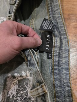 NVLTY floral jeans / kvetinove rifle panske - 3
