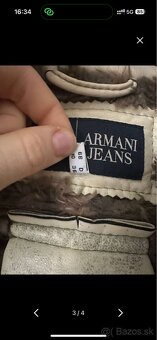 Armani kožená bunda s kožušinou - 3