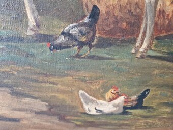 Obraz maľba na platne ovečky - 3