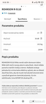 Predam odvlhčovač Rohnson R9110 - 3