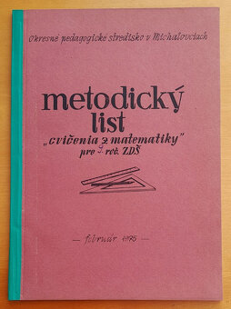 Staré metodické materiály - 3