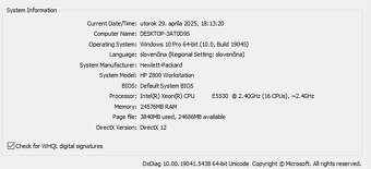 HP Z800 Workstation / 2xCPU/ 24 GB RAM/ QUADRO / 512 GB SSD - 3
