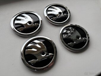 SKODA ZNAK LOGO EMBLEM 90mm 9cm - 3