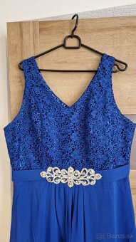 Spoločenské šaty modré - 3