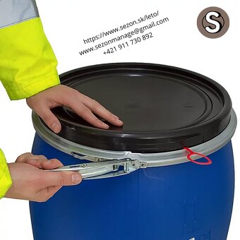Plastový sud 120L na dažďovú vodu, kvas, olej, krmivo – HDPE - 3