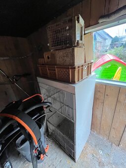 Klietka pre vtáctvo + domčeky na hniezdenie . - 3