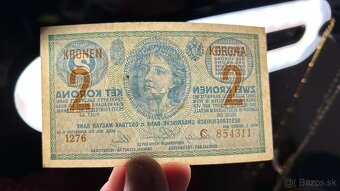 Bankovky Rakúsko-Uhorsko 2 Korona 1914 - 3