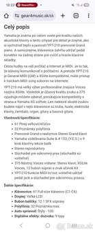 Digitálne piano - klavir Yamaha YPT 210 - 3