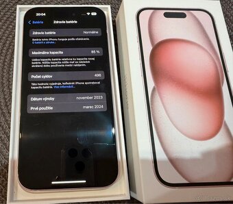 iPhone 15 128gb ružový - 3