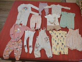 Balík oblečenia pre bábätko dievčatko - veľkosť 50 -70 - 3