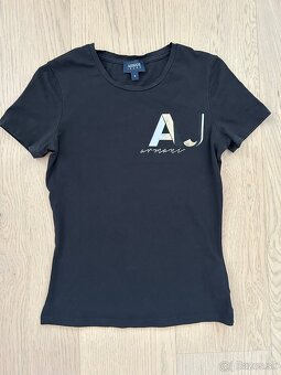 Armani Jeans tričko XS čierne - 3
