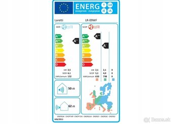 Splitová nástenná klimatizácia 2,5kW LARETTI LR-09WF Wi-Fi - 3