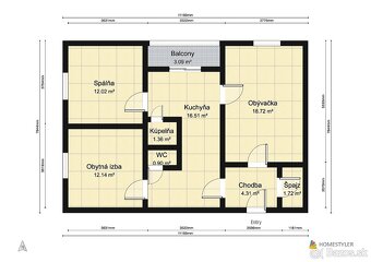 3 izbový byt na predaj, 74 m2, Prešov - Sekčov - 3