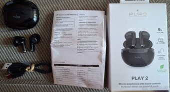 PURO - Bezdrôtové slúchadlá TWS PLAY 2, čierna - 3