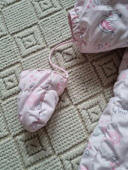 Zimny overal s rukavickami vel 74 - 3