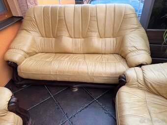Predám koženú sedačku 3+2+1 - 3