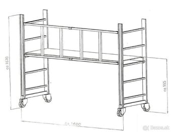 Posuvné skladacie lešenie - 3
