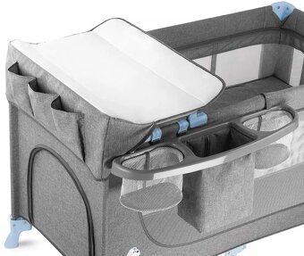 Kinderkraft joy blue cestovná postielka - 3