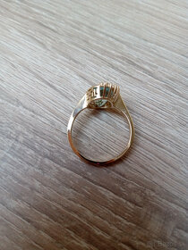 Zlatý prsteň 14 k - 3