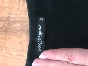 DOLCE&GABBANA originál black damske tricko M/L - 3