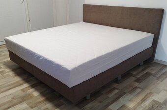 boxspring manzelska postel 180x200x55 cm - 3