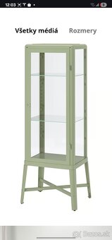 Predám kovová vitrína IKEA FABRIKÖR - 3
