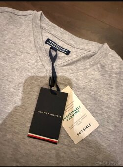 Tommy Hilfiger detské tričko sivé - 3