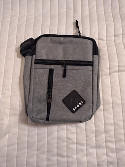 pánska sivá športová taška cez plece - ladvinka - 3