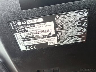 Predám LED Televízor LG 47LN570S - 3