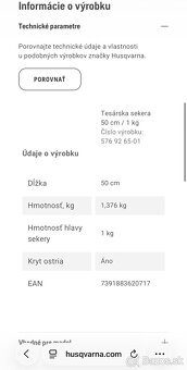 Tesárska sekera Husqvarna - 3