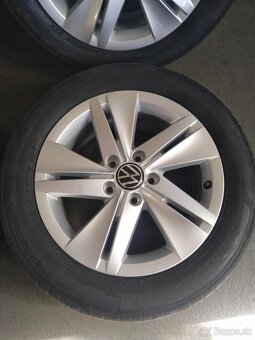 16" alu originál VW + letné pneu. - 3