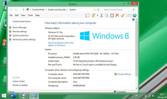 Notebook 10″ Asus EeePc /Intel Atom/2GB RAM/160GB HDD/Win8.1 - 3