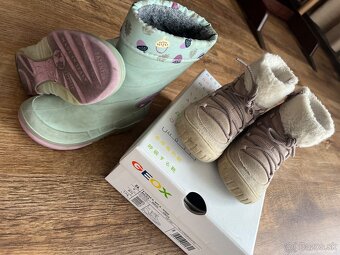 GEOX dievčenské čižmy 26 + gumáky LUPILU 24/25 - 3