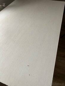 Vintage biely stôl 110x70cm - 3