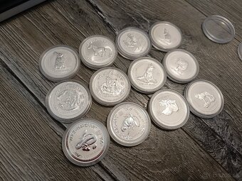Kompletná séria mincí Lunar I 1oz. Austrália. - 3